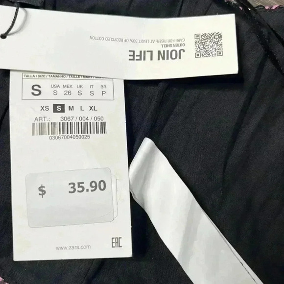 Zara Tweed Multicolor Corset Bustier  NWT Size S - Picture 6 of 7